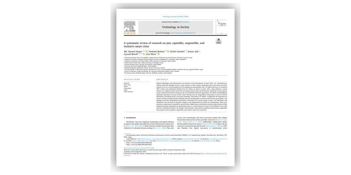 A systematic review of research on just, equitable, responsible, and inclusive smart cities. Technology in Society, 103050.